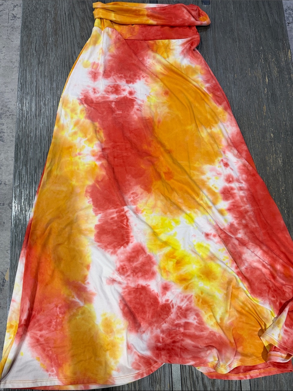 Rae Mode Tie-Dye Strapless dress/ maxi skirt - made in USA - 🇺🇸- leggings soft